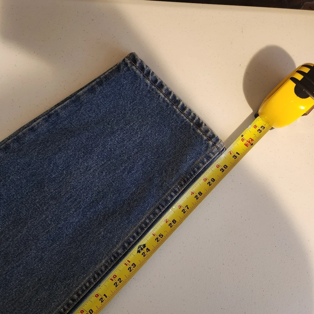 Vintage 90s Levis 550 Light Wash Relaxed Fit Tapered Leg Jeans Plus Size 38 16 - Picture 12 of 12